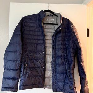 Reaction Kenneth Cole Navy Puffer Jacket - Mens - L